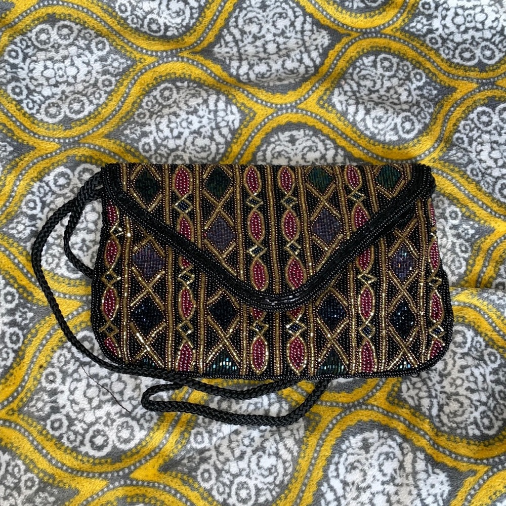 Vintage beaded Crossbody